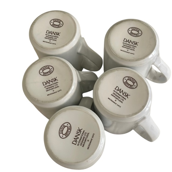 Dansk Christainshavn Bistro Mugs LOT OF 5 EUC - Picture 4 of 4